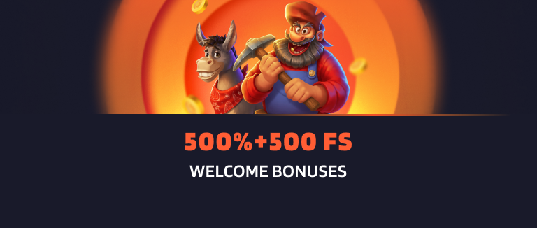 Hurry up to get Bonus 500 FS for first deposits!
